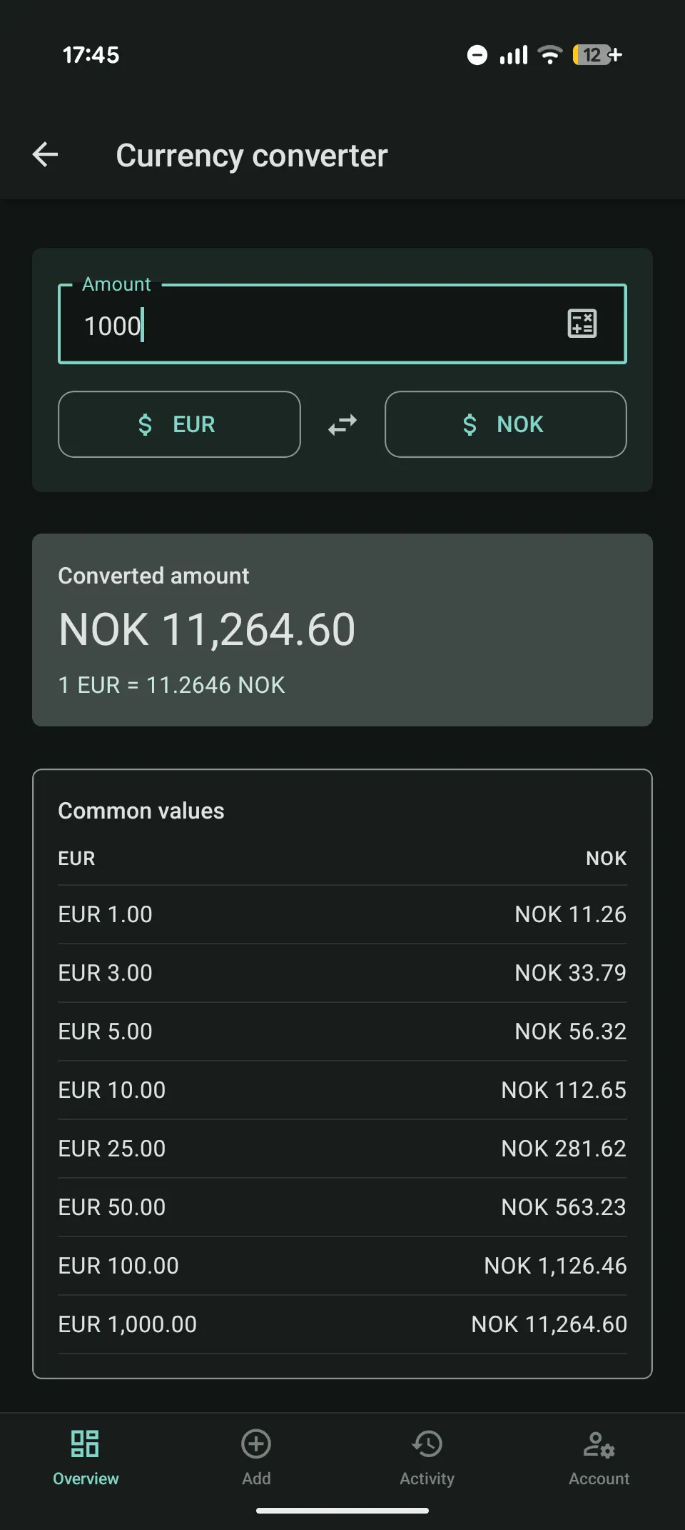 Keep the receipt currency visible
